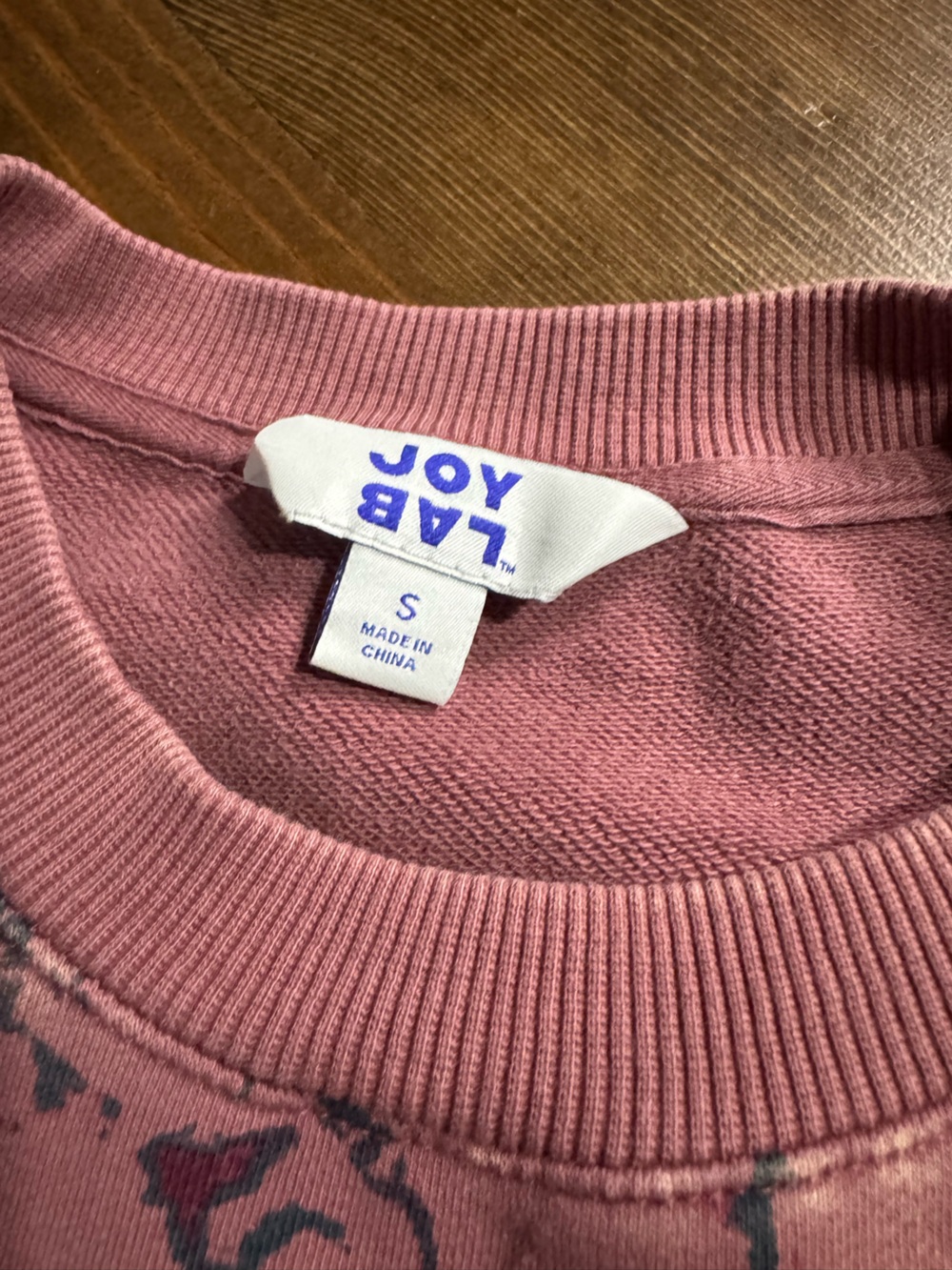 JoyLab Marble Tie-Dye Cropped Sweatshirt - Picture 2 of 5